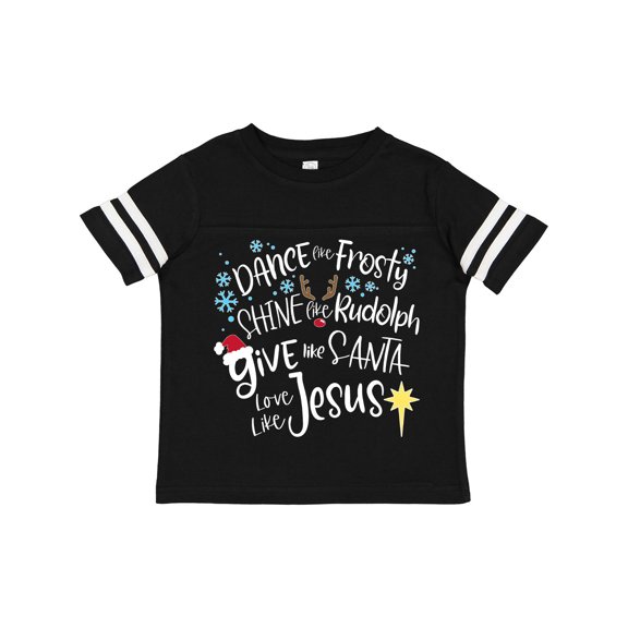 Inktastic Dance Like Frosty, Shine Like Rudolph, Give Like Santa Boys or Girls Toddler T-Shirt