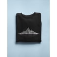thumbnail image 3 of Mesh Mountains Wireframe Sweatshirt Men -Image by Shutterstock, Male 4X-Large, 3 of 4