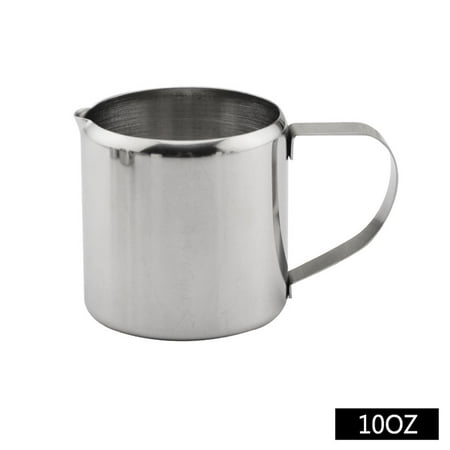 

Kitchen Coffeeware Spout Pitcher Cup Coffee Latte Stainless Steel Cream Frothing Milk Jug 10OZ
