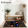 thumbnail image 3 of ODIKA 6'x9' Machine Washable Non-Slip Area Rug, Vibrant Multi Sport Action Field Playmat High Traffic Rug, Orange, 673739, 3 of 7