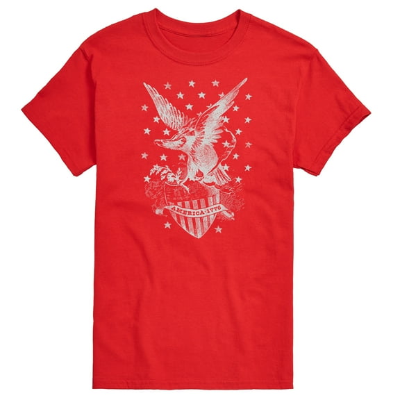 Instant Message - America Eagle Stars - Men's Short Sleeve Graphic T-Shirt