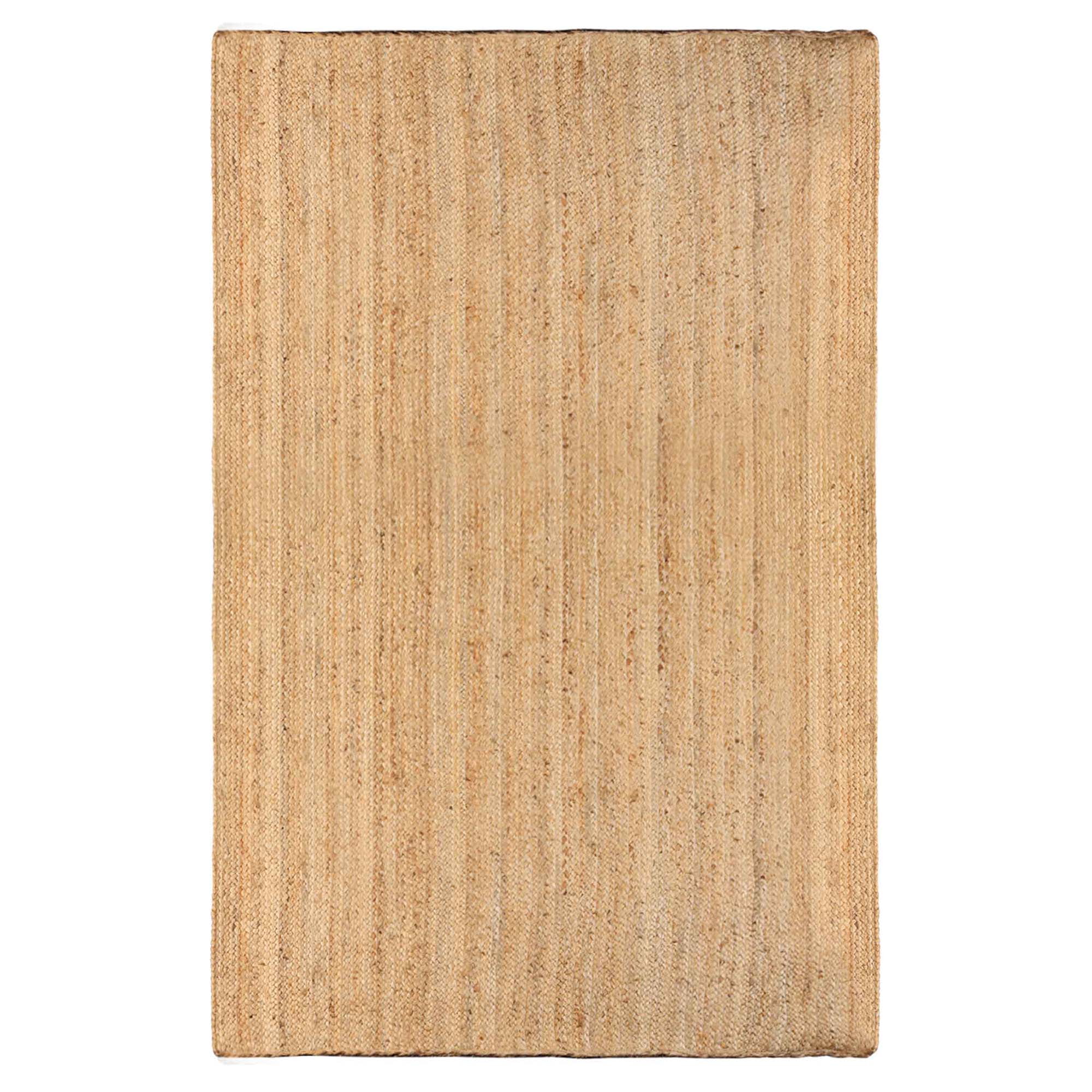 Superior Braided Jute Handwoven Area Rug 10' x 14', Indoor Outdoor Rugs, Natural Tan