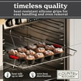 thumbnail image 4 of Country Kitchen Nonstick Bakeware Set, 10-Piece Baking Pans and Sheets, Red, 4 of 8