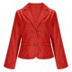 thumbnail image 5 of RKSTN Women's Cropped Blazer Oversized Lapel Single Breasted Button Blazer Business Suit Jacket Top Womens Casual Solid Plus Size Turndown Collar Lightweight Loose Comfy Long Sleeve Office Blazer, 5 of 10