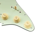 thumbnail image 5 of Musiclily Pro Auto-Split Pre-wired Standard HSS Pickguard with Artec Pickups Alnico 5 Magnet for ST Style Electric Guitar, 3ply Mint Green, 5 of 5