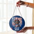 thumbnail image 2 of Patriotic Dachshund Celebrates 4th of July Stained Glass Suncatcher Wiener Dog Lover Gifts Idea Window Hanging Sign Decor - 02009, 2 of 5