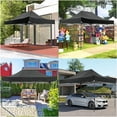 thumbnail image 3 of SANOPY 10x15 Heavy Duty Pop up Canopy Tent with 4 Sidewalls,Outdoor Waterproof Canopy Tent Event Shelter for Parties, Commercial-Series, Black, 3 of 7
