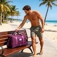 thumbnail image 4 of MTBLYS Bolsa de viaje de gran capacidad con compartimentos separados para artículos secos y mojados | Bolso bandolera para negocios|gimnasio o para mujer | Correa de hombro desmontable, 4 of 6