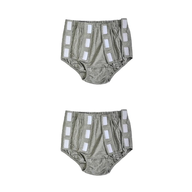 Pañal protector de incontinencia Qarigey para mujer cómodo a prueba de fugas Gris 2XL 2Conjunto