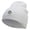 White, variant on Green Apple Embroidered 8 Inch Short Beanie - White OSFM
