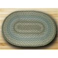 thumbnail image 1 of Earth Rugs 02-419 Tapis de Forme Ovale - Sauge - Ivoire et Bleu Colons, 1 of 1