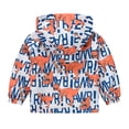 thumbnail image 5 of Gubotare Toddler Baby Boys Girls Hooded Jacket Windbreaker Lightweight Dinosaur Print Coat Autumn Long Sleeve Windproof Outwear (Sky Blue, 1-2 Years), 5 of 9