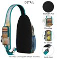thumbnail image 3 of Crossbody Sling Backpack for Women Men Beach Starfish Scallop Shoulder Sling Crossbody Casual Chest Bag for Travel Sports Running Hiking, 3 of 6
