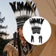 thumbnail image 5 of Diadema india para disfraz, sombrero americano para cosplay y Halloween, 5 of 8