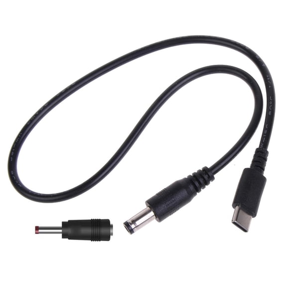 WE-POLUJ USB C PD to 5.5x2.1mm Adapter Cable Triggers for Monitors Broadcast Equipment