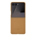 thumbnail image 2 of Funda para teléfono Samsung Galaxy Z Flip7 Kindsuit con sensación texturizada, funda protectora con forro interior suave, versión estadounidense, Camel, 2 of 8
