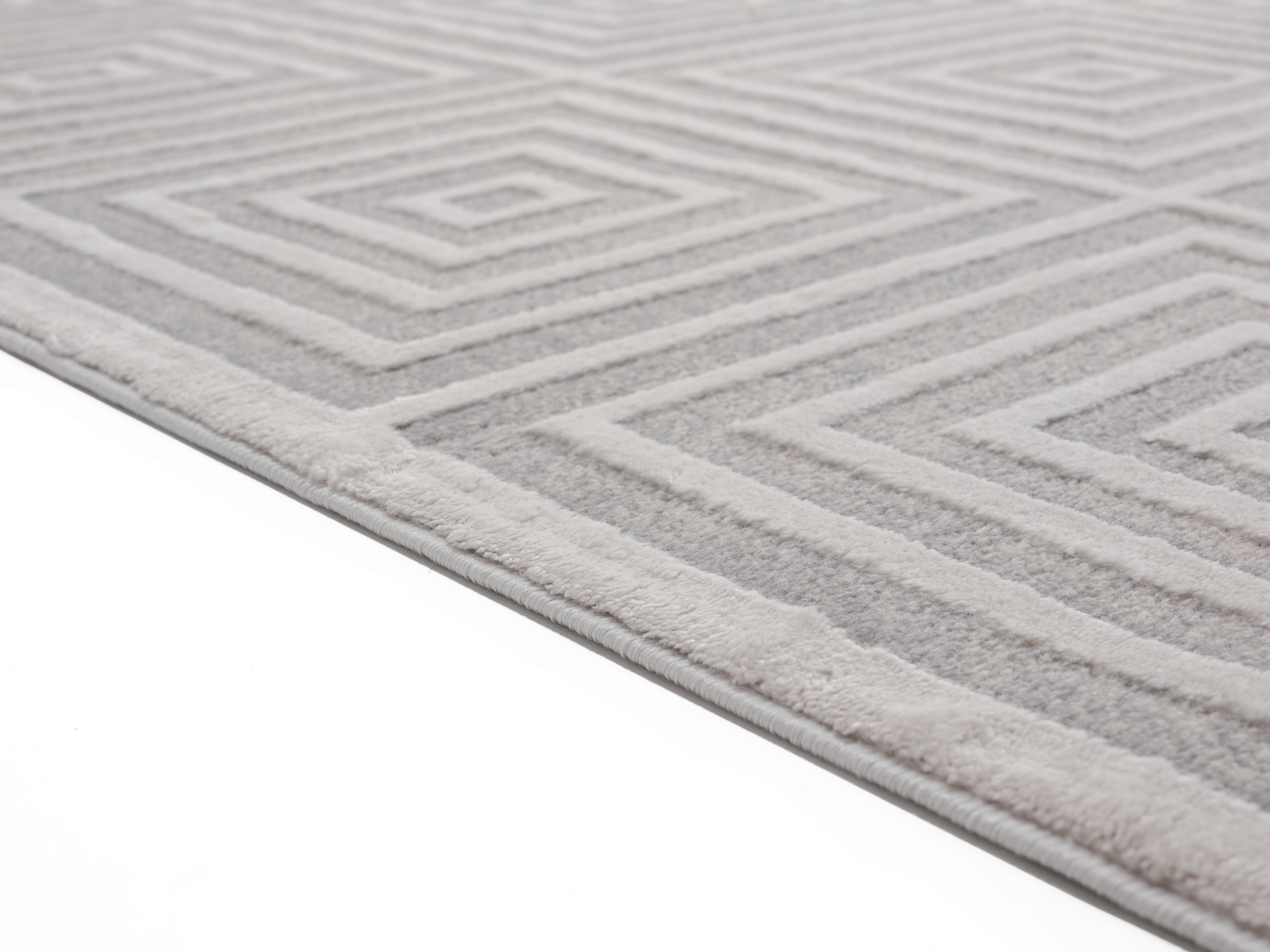 United Weavers Rasbora Piraya Contemporary Geometric Area Rug, Sand, 7'10" x 7'10"