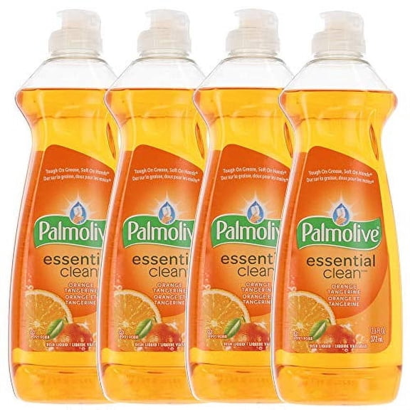 Palmolive Essential Clean Liquid Dish Soap (Orange , 12.6 fl. Oz (4 Pack)) 12.6 fluid ounce