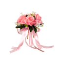thumbnail image 2 of Artificial Wedding Holding Bouquet Flowers Roses Wedding Bouquet Wedding Supply Pink, 2 of 2