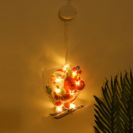 

Docooler Christmas Pendant String Suction Cup Christmas Decorative Lamp Room Showcase Curtain Hanging Lamp
