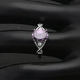thumbnail image 3 of Birthstone Engagement Ring for Women by Ginger Lyne Sterling Silver Cubic Zirconia, 3 of 5