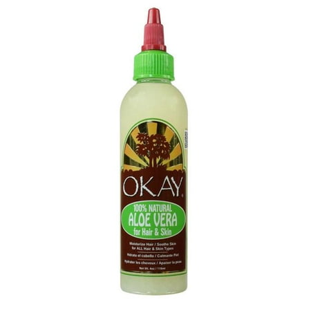OKAY All Natural Aloe Vera For Hair & Skin, 118 ml - 4 oz ...