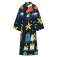 thumbnail image 6 of Merry Christmess Bathrobe Plush Bathrobe Cozy Unisex Winter Bathrobe Warm Water Absorbent, 6 of 9