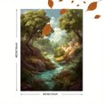 thumbnail image 3 of Forest Stream Landscape Canvas Print, Perfect for Living Room, Bedroom, Office, Entryway, Nature Lover Gift, 3 of 8