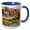 Blue/White, variant on 3drose, Boats on Dal Lake. Rainawari, Srinagar, Jammu, Kashmir, India., 15oz Mug