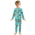 thumbnail image 3 of joogoo Cute Dachshund Dog Pajamas Set Long Sleeve Soft Cotton Sleepwear 2 Piece 18M, 3 of 7