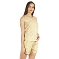 thumbnail image 2 of Bimba Womens Solid Sleepwear Set 2 Pcs Short & Top Casual Nightwear Loose Fit Loungewear, 2 of 7