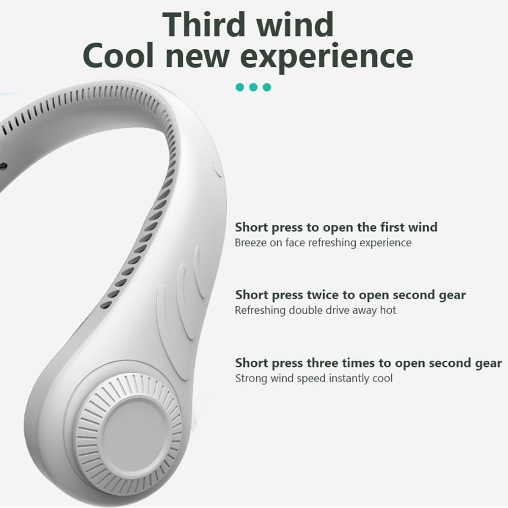 Lowestbest Hand Free Personal Fan, Portable Neckband Sport Fan, 3 Speeds Modes Lowestbest Hand Free Personal Fan, Portable Neckband Sport Fan, 3 Speeds Modes