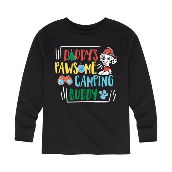 Paw Patrol - Daddy's Pawsome Camping Buddy - Toddler And Youth Long Sleeve Graphic T-Shirt