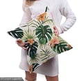 thumbnail image 4 of Ambesonne Hibiscus Fabric by the Yard Upholstery, Tropical Flowers Monstera, 1 Yard, Multicolor, 4 of 4