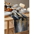 thumbnail image 6 of Boanket Vintage Building Table Runner - 36 Inch Long, Kitchen Dining Table Runner Dresser Scarves, Modern Abstract Ombre City Oil Painting Farmhouse Decor for Coffee Tables Wedding Party Banquet, 6 of 8