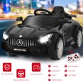 thumbnail image 4 of Patiojoy 12V Kids Ride On Car Licensed Mercedes-Benz GTR Battery Powered Electric Vehicle Kids Car with Remote Control Black, 4 of 8