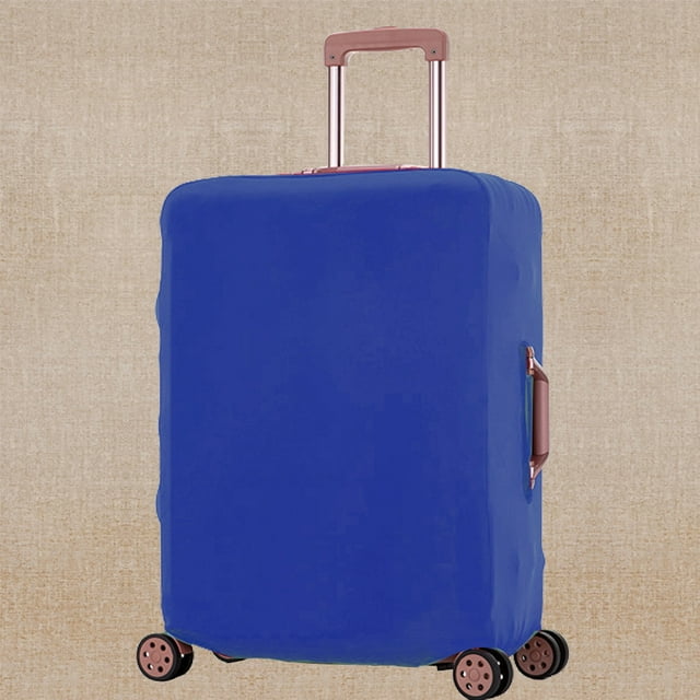 Housse de Valise Résistante aux Rayures, Étui de Protection pour Chariot, Convient aux Valises de 18 à 32 Pouces, Imprimé de Fleurs Dorées, Accessoire de Voyage, Housses Bleu G (26-28 Pouces)