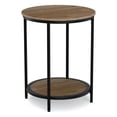 thumbnail image 1 of Simpli Home Jenna Table d'Appoint Rond Industriel en Métal de 18 Pouces en Gris Chaud, 1 of 15