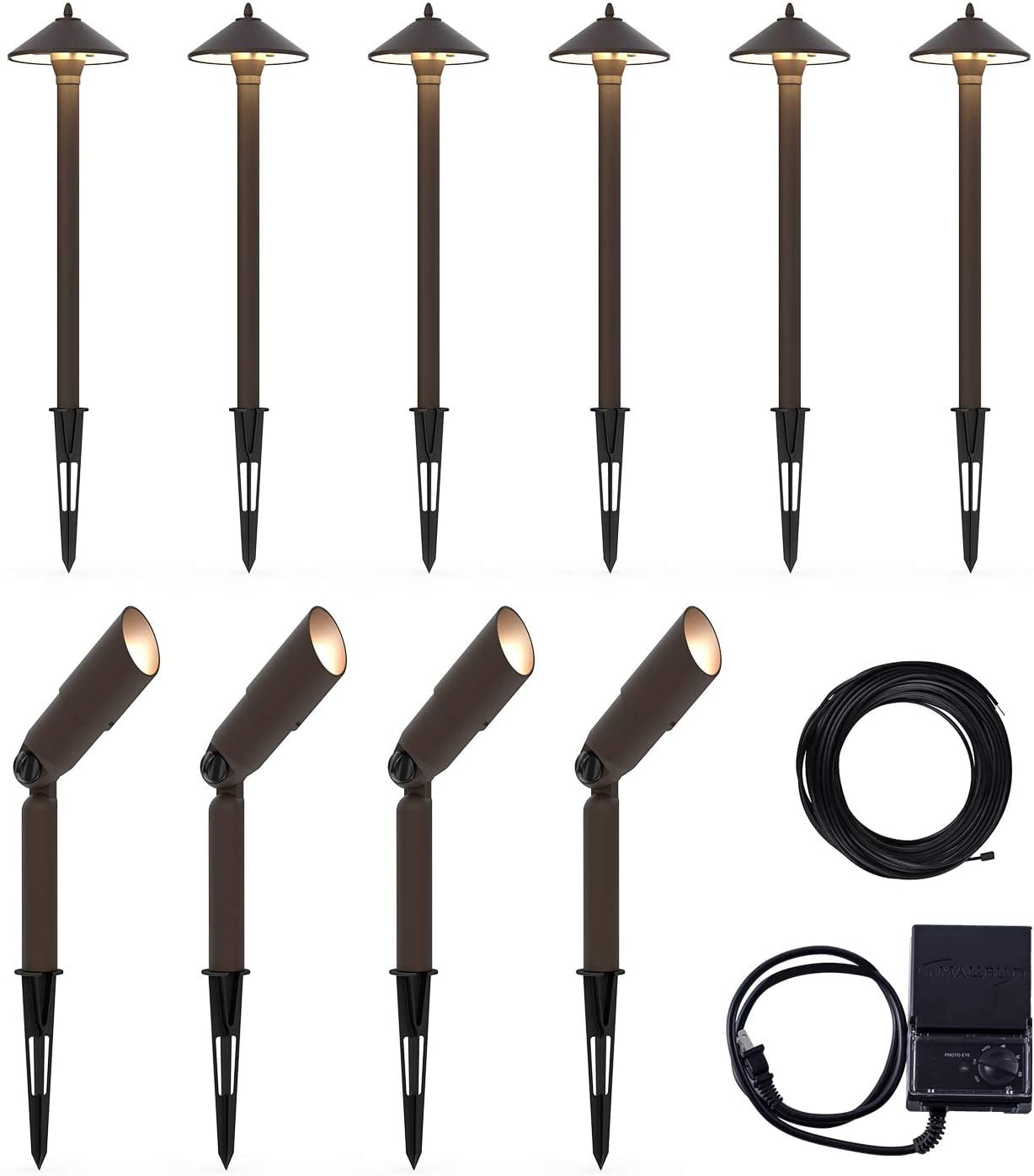 Goodsmann Low Voltage Landscape Lighting Pro Light Set for Garden Yard