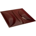 thumbnail image 6 of Ekena Millwork 19 5/8"W x 19 5/8"H Saturn EnduraWall Decorative 3D Wall Panel, Gloss Merlot (Covers 2.67 Sq. Ft.), 6 of 6