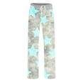 thumbnail image 5 of KyCheLot Womens Loose Pajama Pants Sleepwear Drawstring Mid Waist Print Comfy Home Pants, 5 of 5