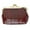 Burgundy, variant on Eel skin Leather Coin Purse Snap Closure E 905