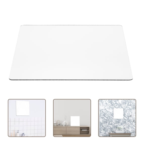 LEORX Acrylic Self Adhesive Flexible Mirror Sheet for Bathroom Wall Decor