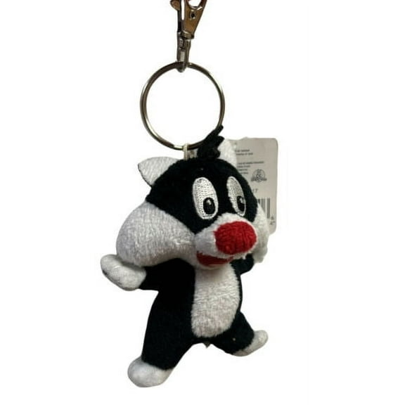 Sylvester Cat Plush Keychain Key Chain Ring Backpack Clip 2" Easter Valentine New