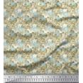 thumbnail image 1 of Soimoi polyester Crepe Fabric Architecture Structure,Leaves & Floral Artistic Fabric Prints By Yard 52 Inch Wide, 1 of 1