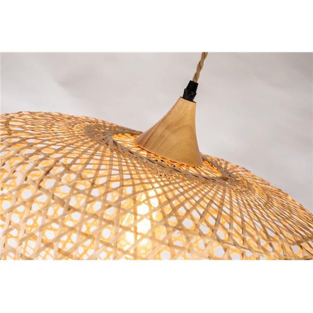 ELE Light & Decor ELE-GL0018D53 Lily 1-Light Beige Pendant Light