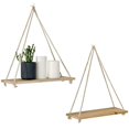 thumbnail image 6 of Wall Hanging Shelves Boho Decor Wood Window Shelf Rustic Storage Rack Home Decor Plants Photos Decorations Display for Living Room Bathroom Bedroom Kitchen Apartment Office,Beige, 6 of 7