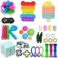 thumbnail image 1 of Sensory Fidget Toys Set, Push Bubble Pop Fidget Toy Set, Stress Relief Fidget Pack for Kids Adults, 1 of 7
