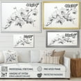 thumbnail image 4 of Designart "Tranquil Black And White Orchid II" Orchids Floater Framed Canvas Art Print, 4 of 5