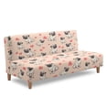 thumbnail image 3 of SCRAWLGOD Pug Dog Love Print Armless Sofa Slipcover Stretch Anti Scratch Couch Covers for 3 Cushion Couch Soft Comfortable Sofa Covers Slipcover, 3 of 9